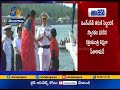 Defence Minister Sitharaman Welcomes 6 Member All Women Crew of INSV Tarini