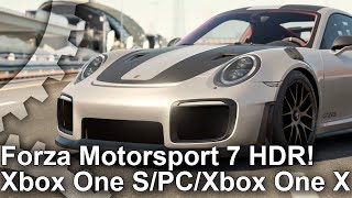 Forza Motorsport 7 - 4K HDR Xbox One X/ PC/ Xbox One S Comparison