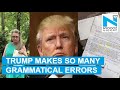 Teacher corrects grammatical errors in Trump's letter