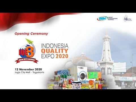 https://www.youtube.com/watch?v=FZEBiFx0tsU&t=249sOpening Ceremony Indonesia Quality Expo (IQE) Ke-8 Tahun 2020