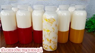 Cách Làm Sữa Chua Uống Thạch Trái Cây Kinh Doanh