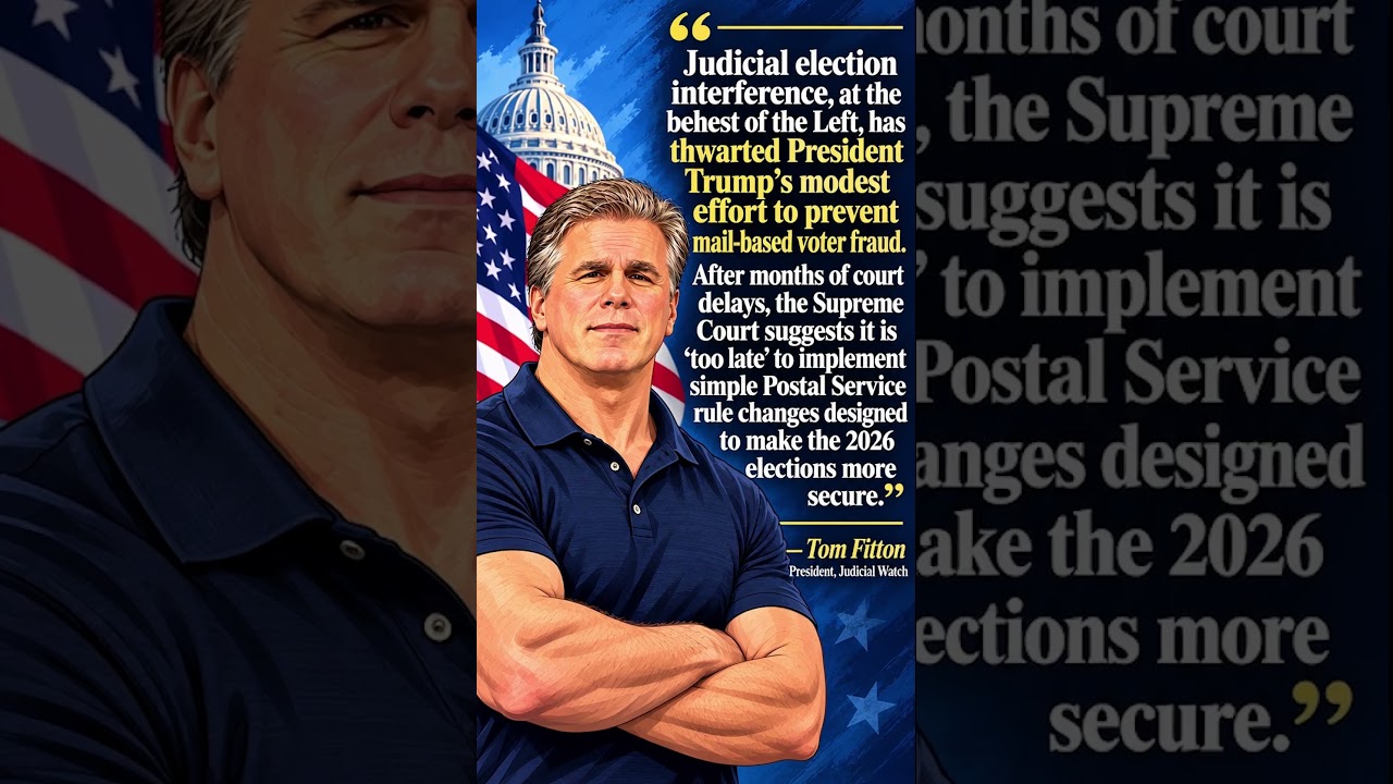 FITTON: Judicial election interference has thwarted Trump's effort to prevent mail-in voter fraud!
