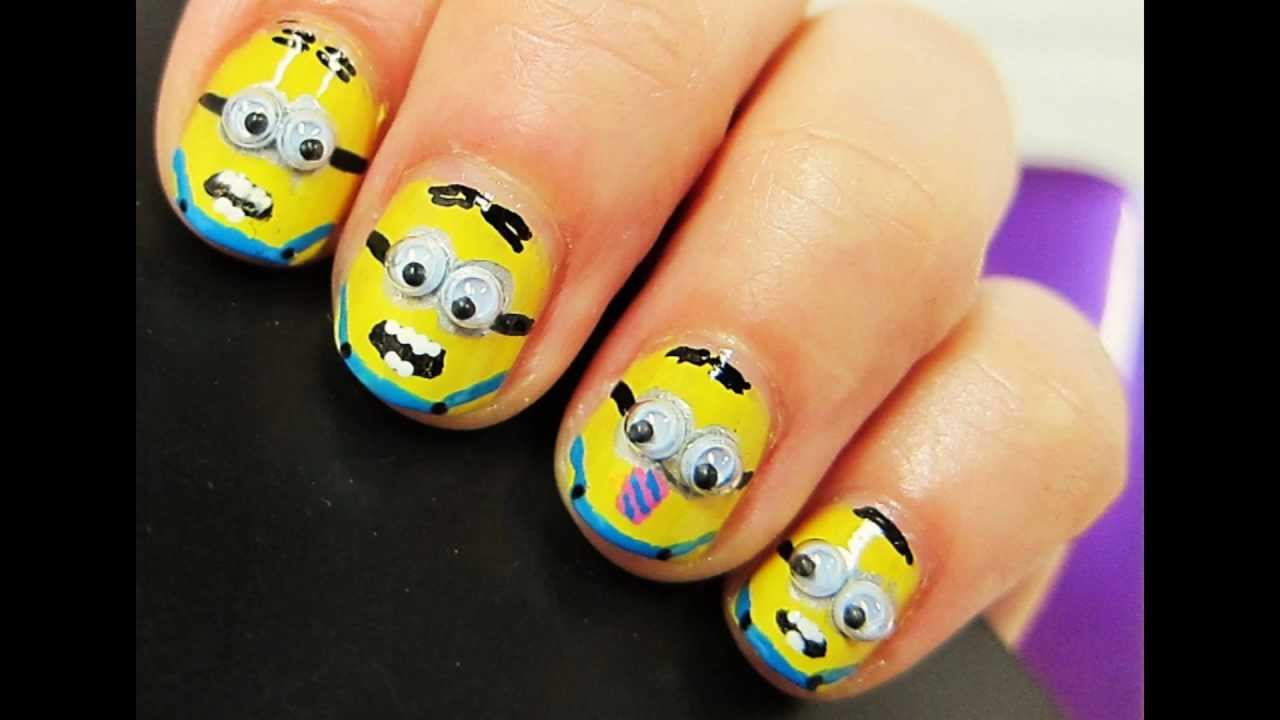 Diseño De Uñas 19 ╫ Despicable Me Minions Mi Villano Favorito╫ Youtube 4131