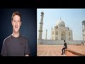 Mark Zuckerberg visits Taj Mahal