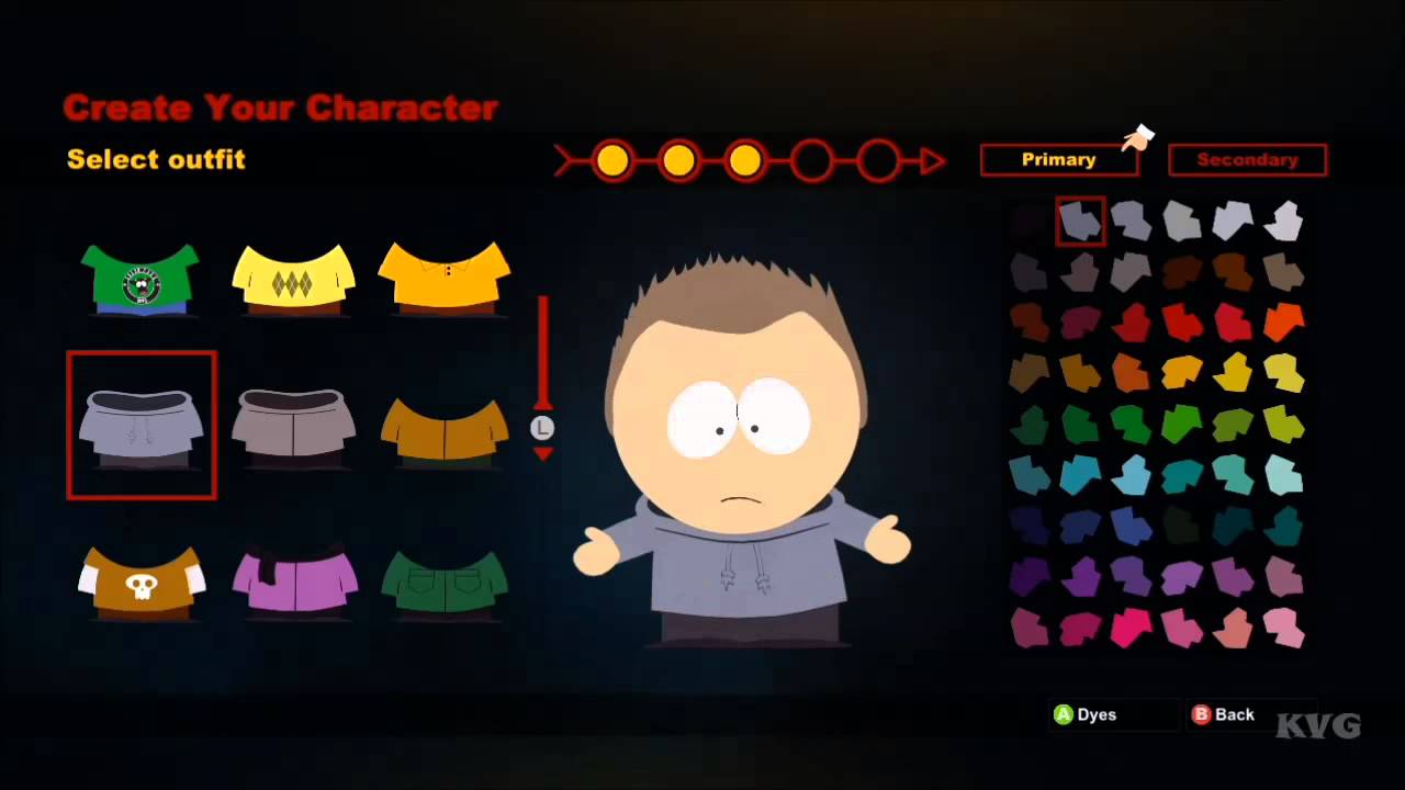 South park create a character game