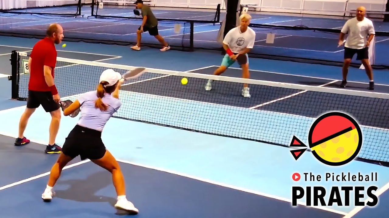 Advanced Senior Mixed vs Men's Pickleball