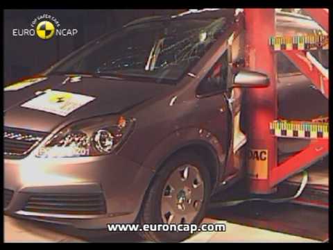 Test de choque de video Opel Zafira 2003 - 2005