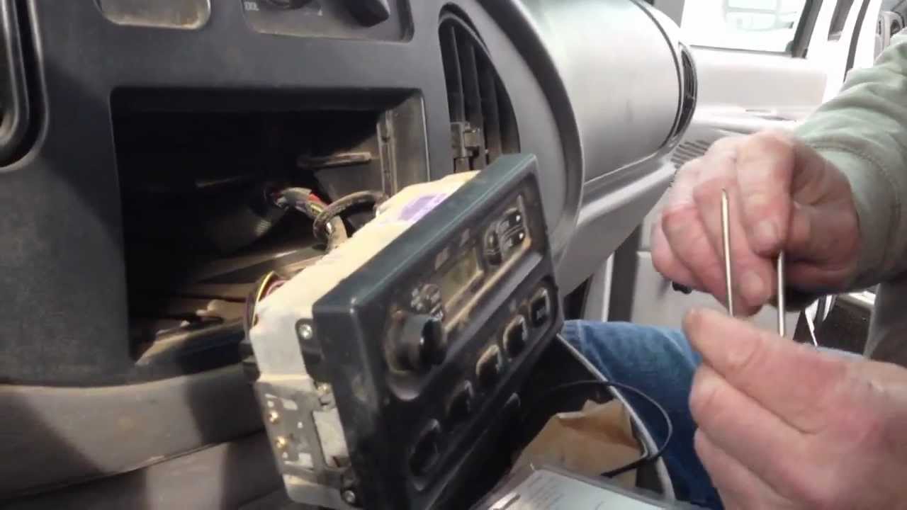 How To Remove A Radio From A Ford Econoline Van - YouTube 2006 e250 wiring diagram stereo 