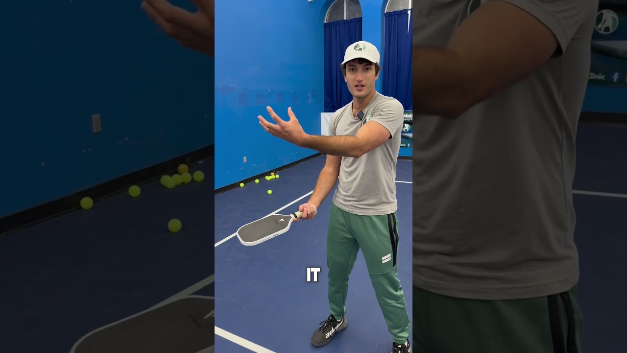 Follow this simple tip to ensure your paddle angle is setting you up for the right shot! #coaching