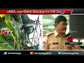 Police about  fire to TDP stage in Warangal