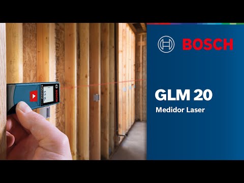 Trena a Laser Digital GLM-20 635Nm 20m Vermelho Bosch - Vídeo explicativo