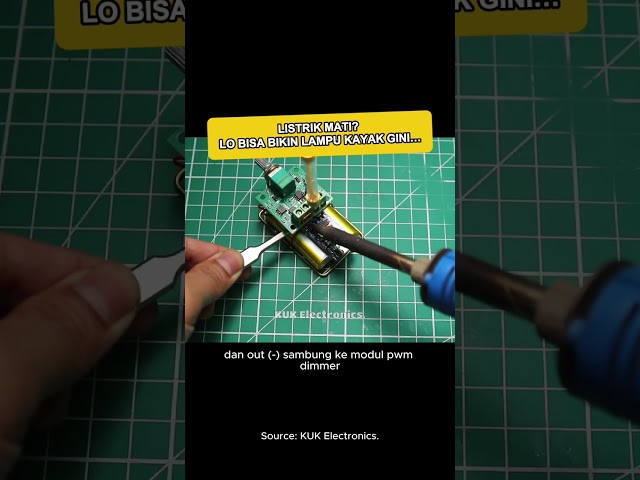Bikin Lampu Emergency yang Bisa Dicas!