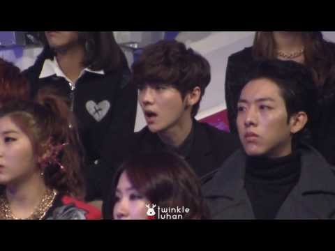 131229 SBS 가요대전 VIXX 무대 가수석 EXO 루한 focus