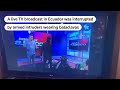 Armed intruders take over live TV broadcast in Ecuador | REUTERS