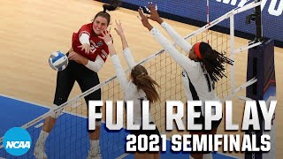 Wisconsin vs. Louisville: 2021 NCAA volleyball semifinal | FULL REPLAY