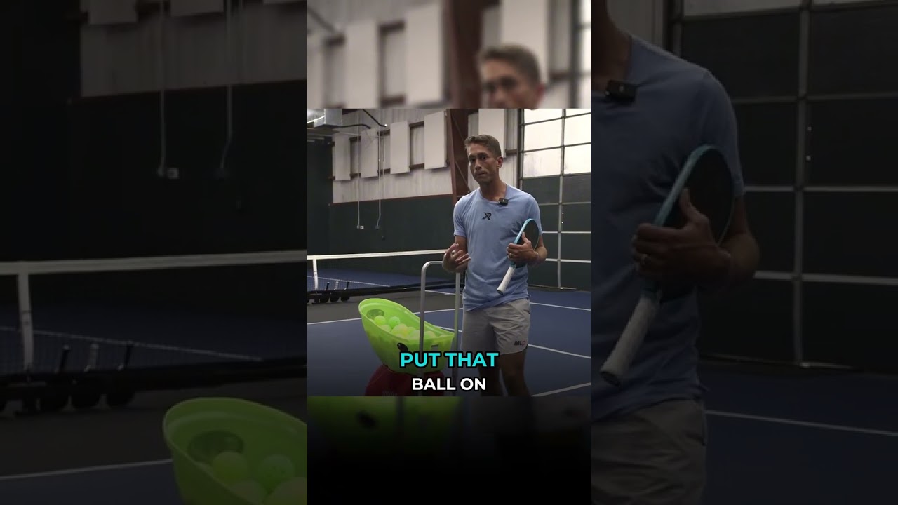 Dialing in those groundstrokes one ball at a time 🦞⁠ #shorts #pickleball #pickleballtips