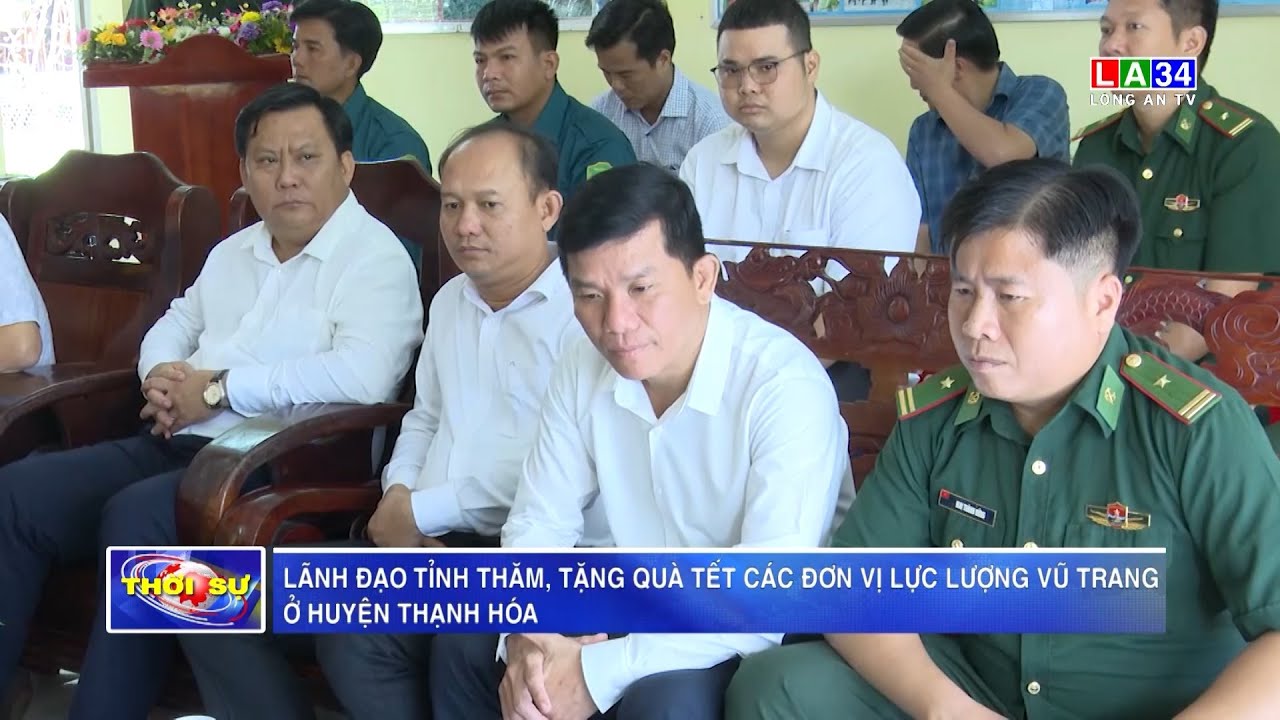 Lãnh đạo tỉnh thăm, chúc Tết các lực lượng vũ trang ở huyện Thạnh Hoá 