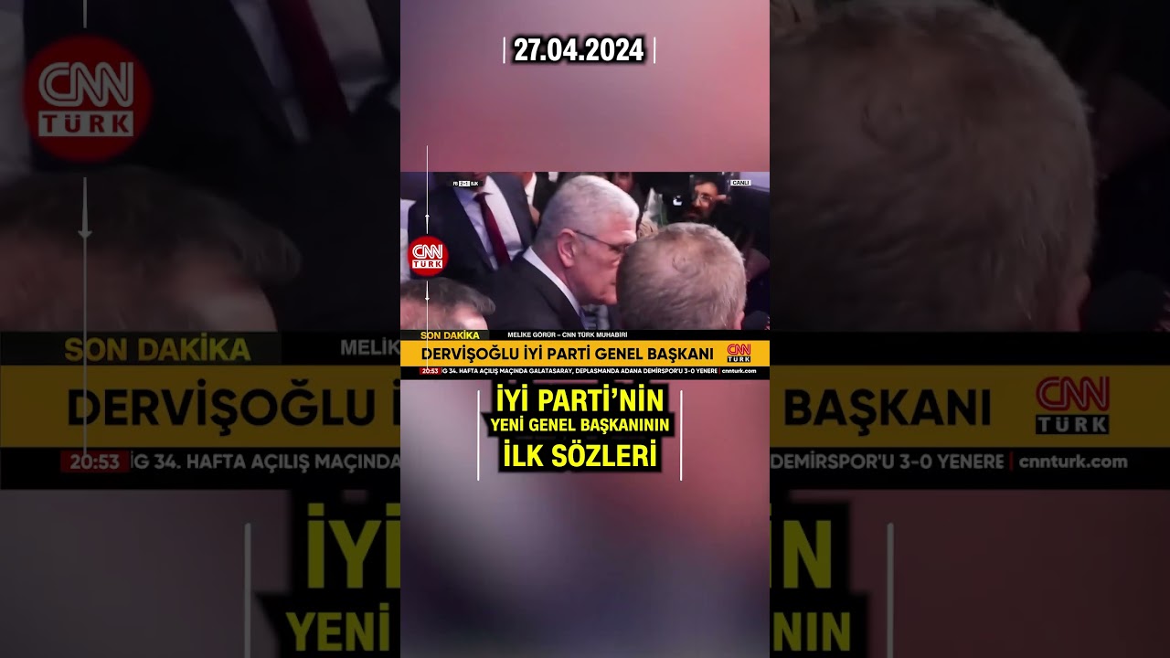 İYİ Parti'nin Yeni Genel Başkanı Müsavat Dervişoğlu CNN TÜRK'e Konuştu #Shorts