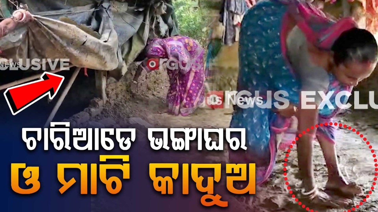 Flood Crisis in Balasore Receding Subarnarekha Leaves Behind Mud, Collapsed Houses & Destroyed Crops