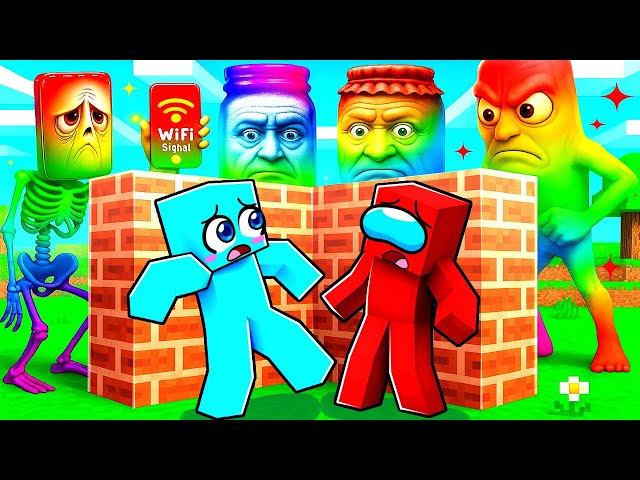 Construye para SOBREVIVIR a los BRAINROTS OP en Minecraft!