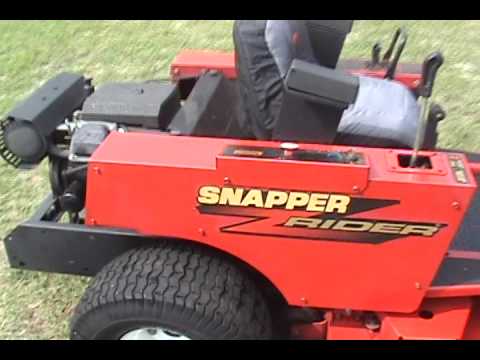 Snapper Z Rider Mower - YouTube snapper yard cruiser belt diagram 