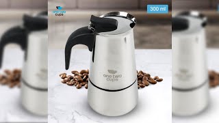 Pratinjau video produk One Two Cups Moka Pot Espresso Coffee Maker Stovetop 2 Cup 100ml - Z21