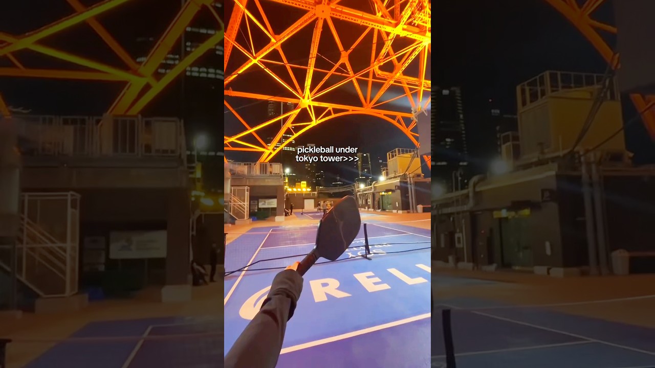 Pickleball Under the Tokyo Tower🗼