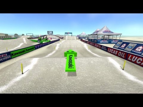 Utah Motocross Animated Track Map (Miller Motorsports Park) - POV Cam 