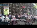 Google workers in New York protest over companys billion-dollar contract with Israel  - 00:37 min - News - Video