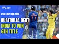 ODI World Cup 2023: Heartbreak For India, Australia Win Record-Extending 6th Title