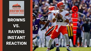 CLEVELAND BROWNS VS. BALTMORE RAVENS INSTANT REACTION