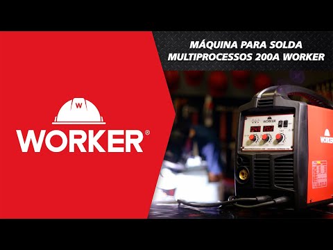 Inversora de Solda MIG/MAG Multiprocessos 220A Bivolt Worker - Vídeo explicativo