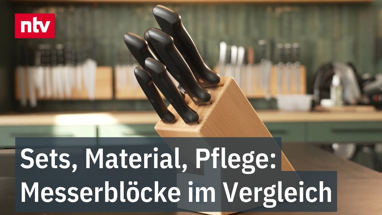 Sets, Material, Pflege: Messerblöcke im Vergleich - "In der Regel braucht man drei"