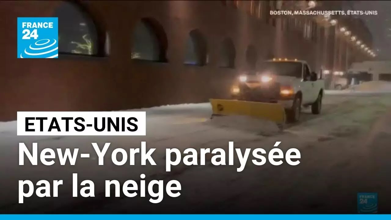 Tempête historique dans le nord-est des États-Unis : New-York paralysée • FRANCE 24