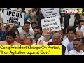 Mallikarjun Kharge Issues Stament | This Protest is an Agitation against Government