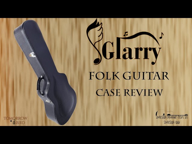 Glarry 41inch Folk Guitar Arched PVC Hard Shell Case Classical