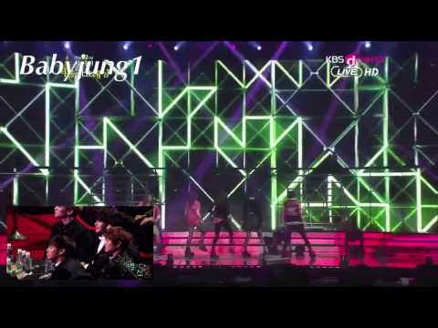 EXO & SHINEE reaction to F(x)- Electric shock