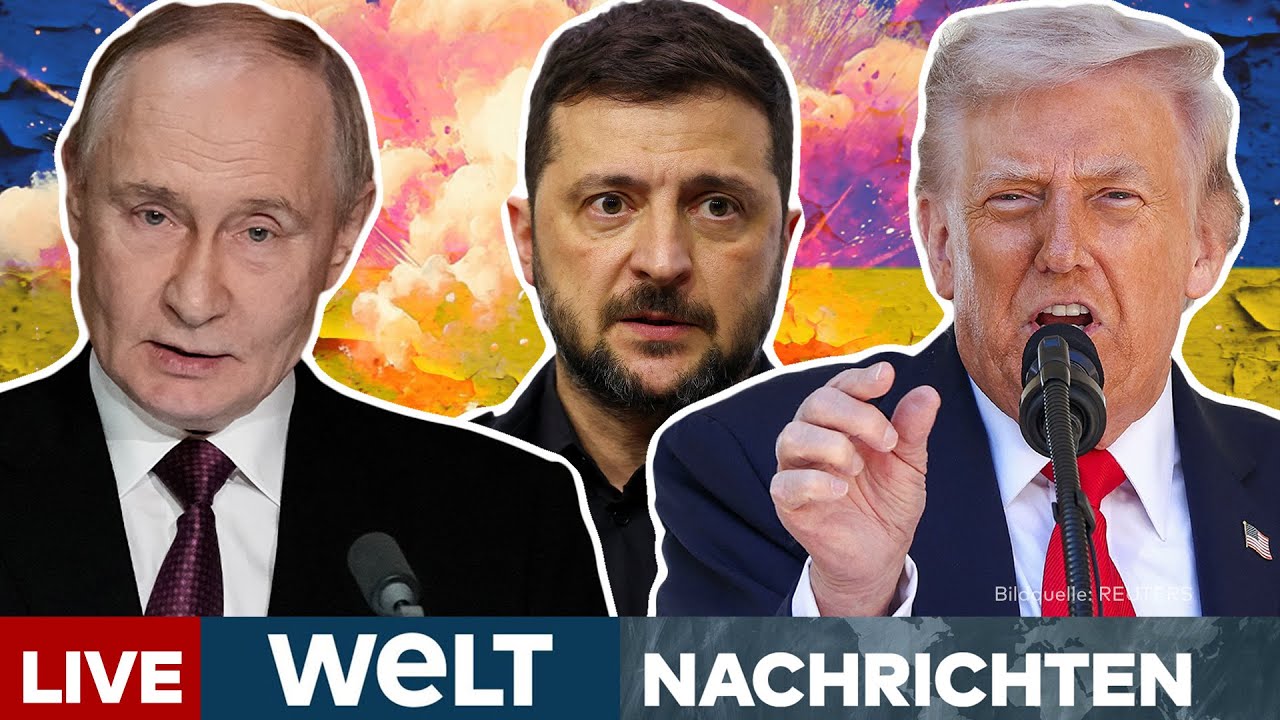 UKRAINE-KRIEG: „Ich will keine Zeit verschwenden“ – Trump-Putin-Treffen abgesagt! | WELT Livestream