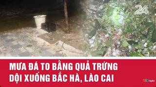Mưa đá to bằng quả trứng dội xuống Bắc Hà, Lào Cai | VTV24