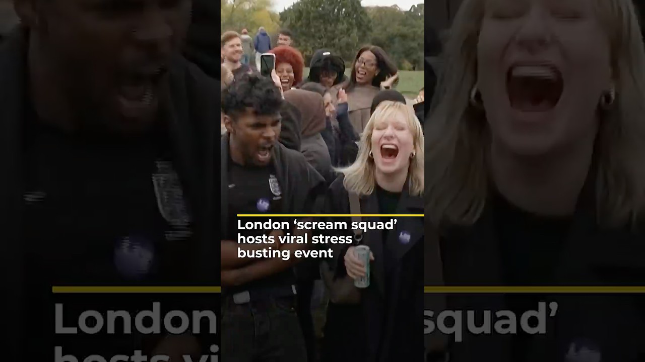 Londoners join viral ‘Scream Squad’ to let off steam | AJ shorts
