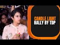 Chandrababu Naidus family hold candle light rally | News9