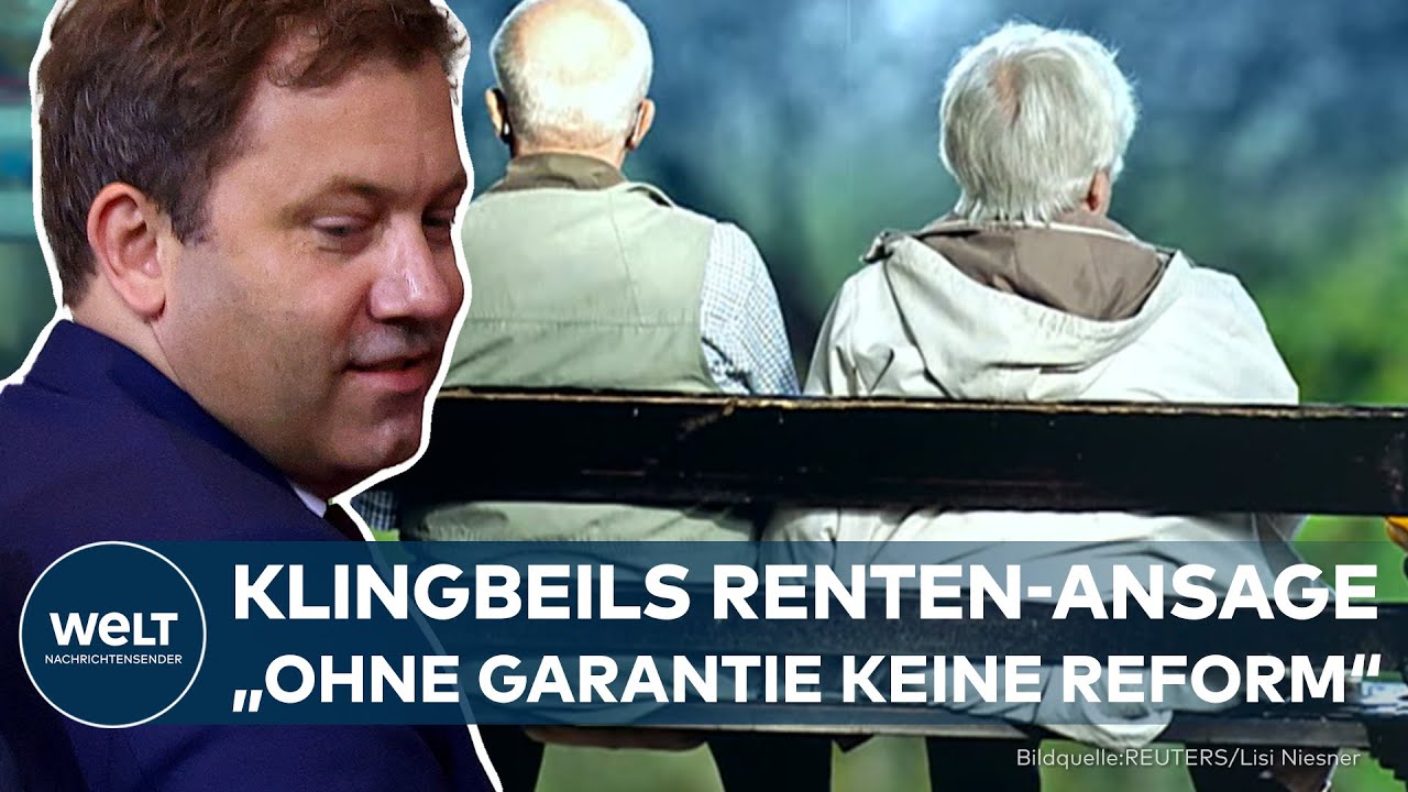 DEUTSCHLAND: Knallhart - Finanzminister Klingbeil spricht Machtwort zur Rente!