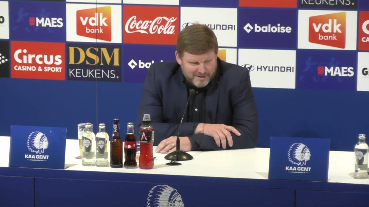 Persconferentie na KAA Gent - Racing Genk