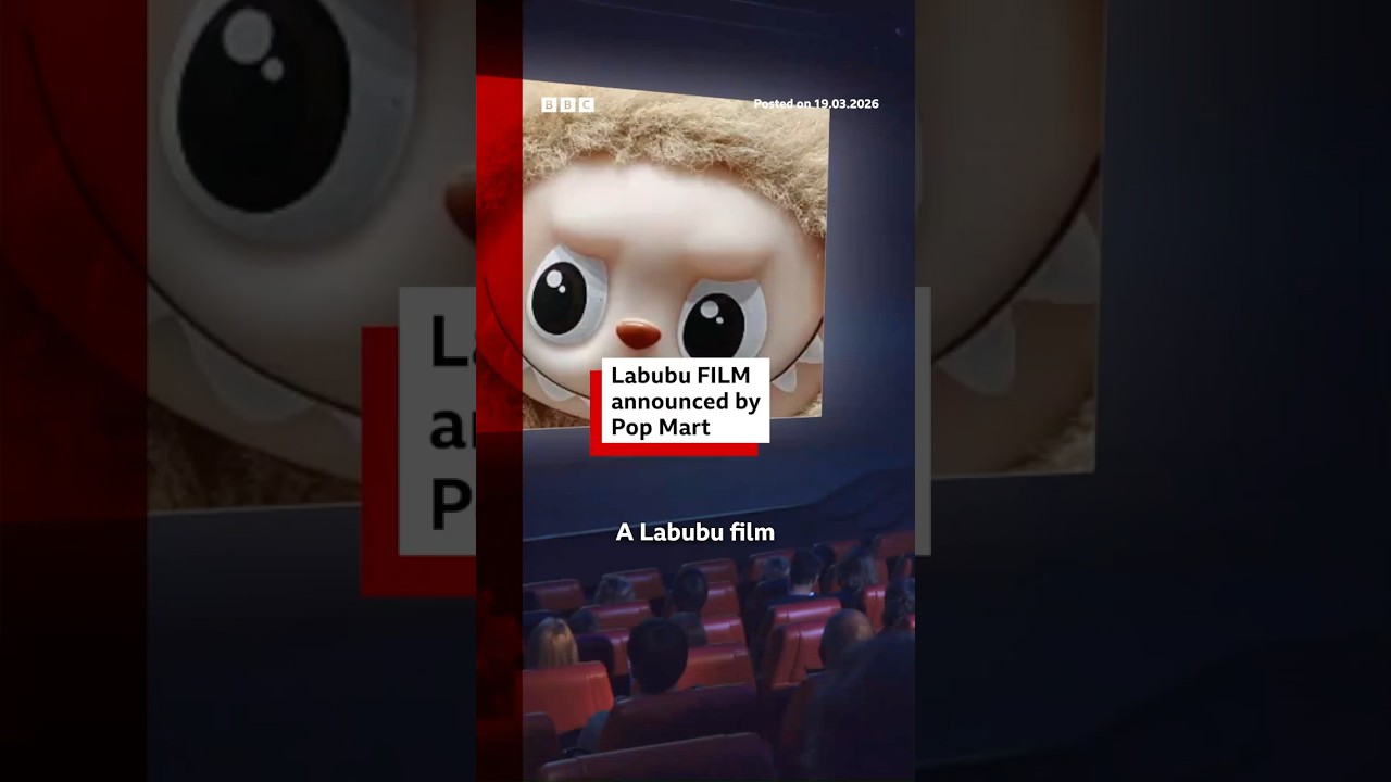 Labubu film announced by Pop Mart. Labubu PopMart BBCNews