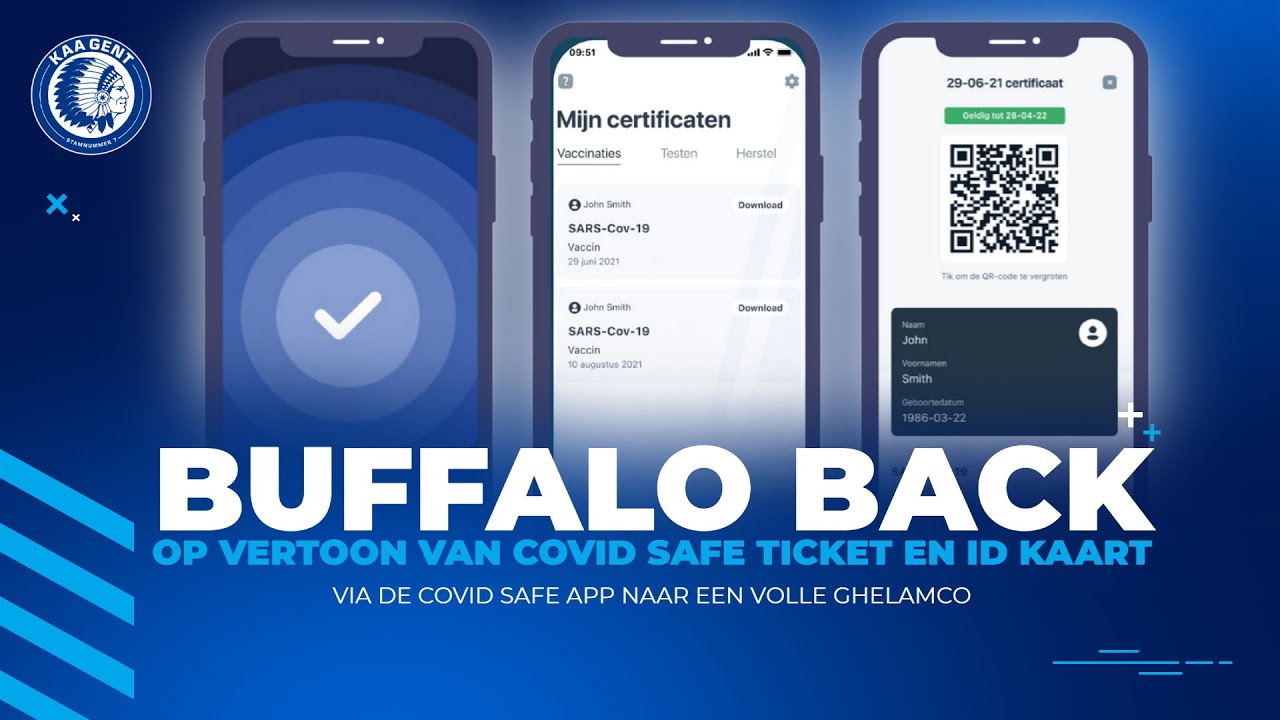 Buffalo Back: op vertoon van je Covid Safe Ticket en ID kaart