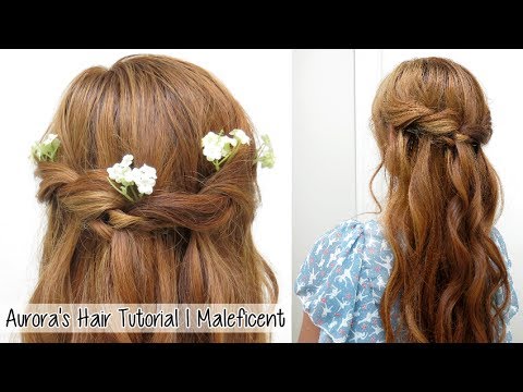 Princess Aurora Twisted Hairstyle from Disney's Maleficient l Waterfall ...