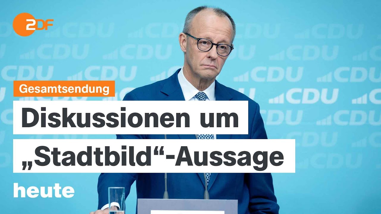 heute 19:00 Uhr vom 21.10.25 Debatte um Stadtbild-Aussage, EU-Führerschein, KI-Zentrum Heilbronn