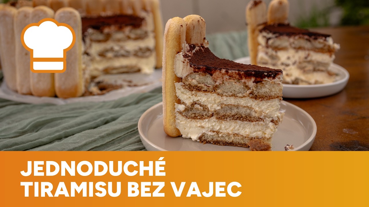 Jednoduché tiramisu bez vajec je velmi podobné originálu