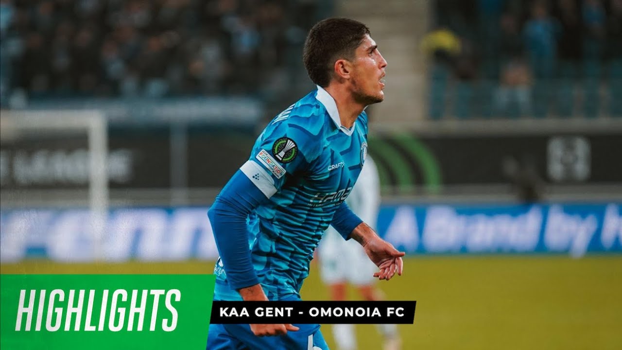 Goal KAA Gent - Omonoia: 1-0