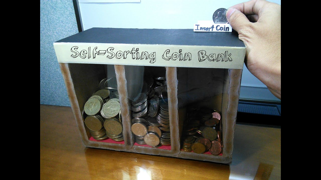 DIY Self-sorting Coin Bank - YouTube
